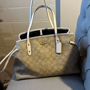 COACH, white and cream in color, like new.